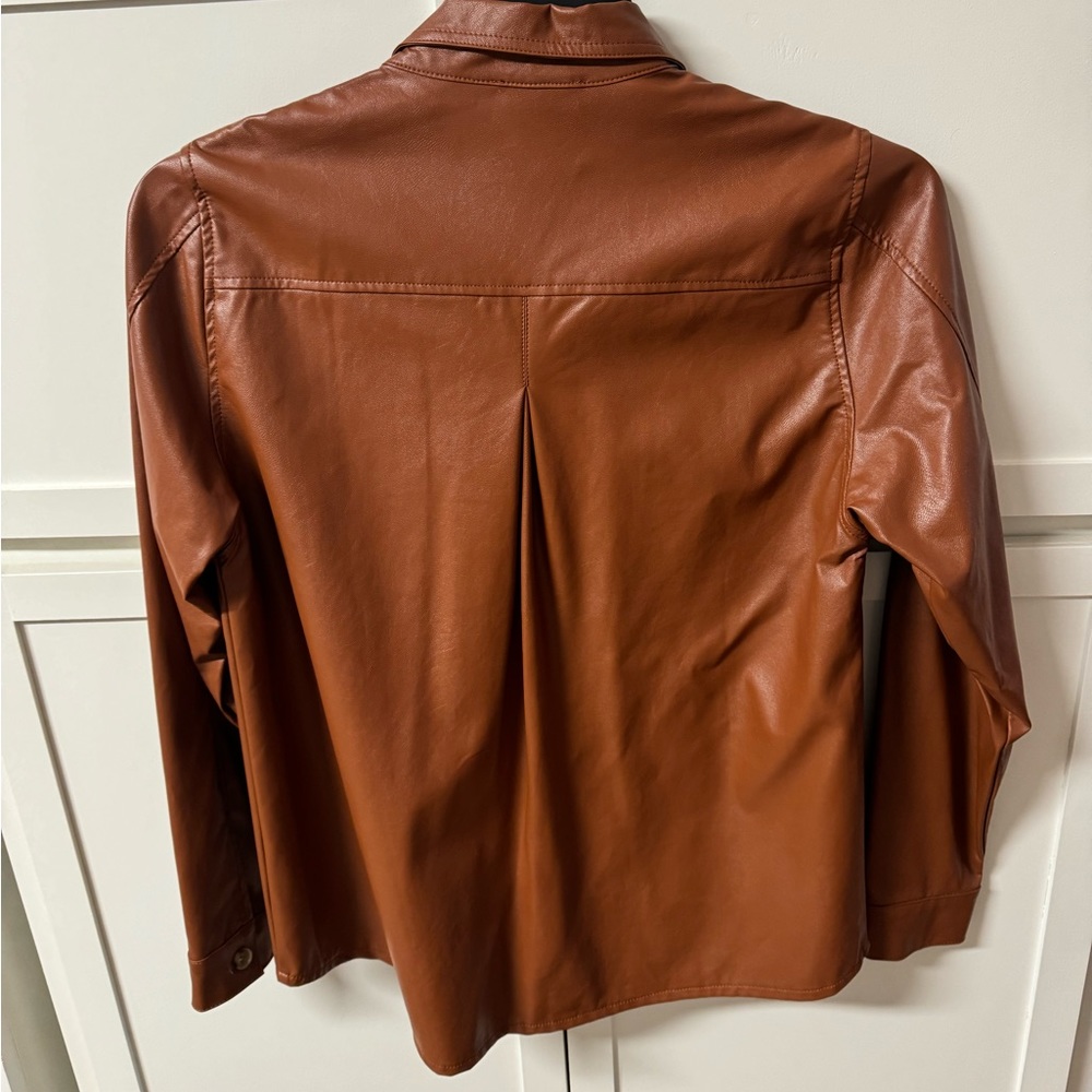 Leather Button Up - Picture 2 of 2